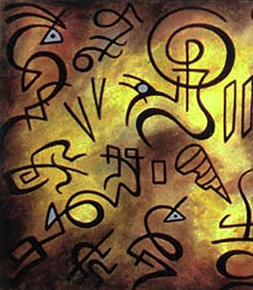Detail “Contemporary Hieroglyphs”  Mural   